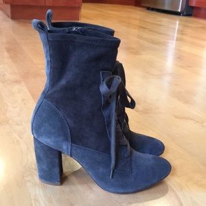 SPLENDID | Hacken Suede Leather Mid-Calf Lace-Up Boots